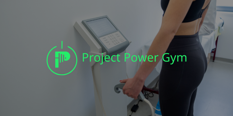 a woman using a body scanning machine