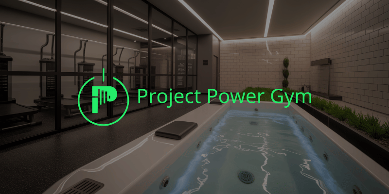 Cold plunge tub inside Project Power Gym in O’Fallon MO used for post-workout recovery and muscle soreness reduction