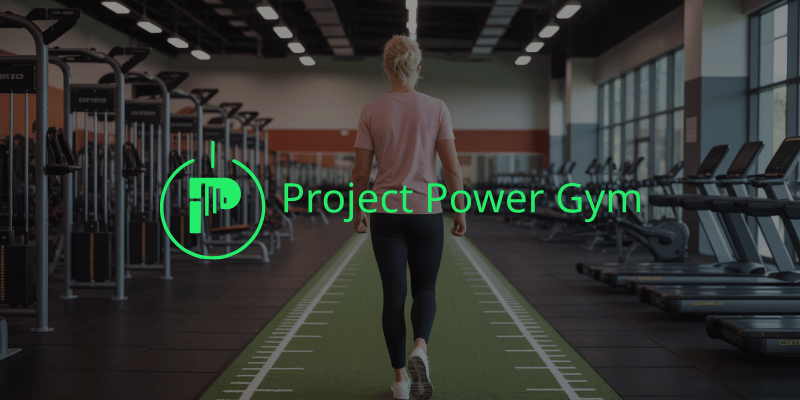 First-time gym member starting workout at Project Power Gym in O’Fallon MO in beginner-friendly strength training environment